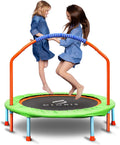 CLORIS 38in/48in Folding Trampoline - Adjustable Handle, Safe Bounce