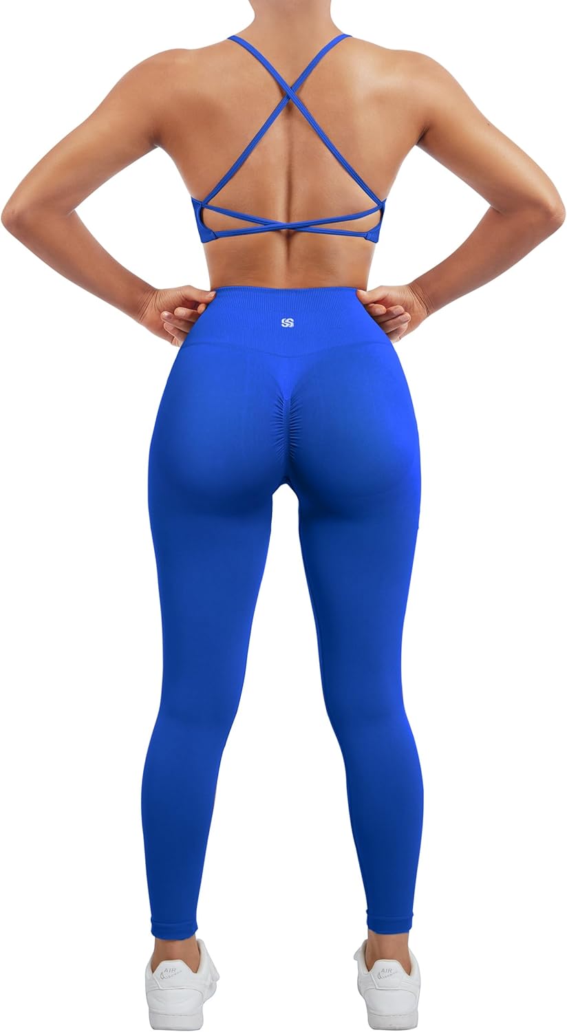 SUUKSESS Women Seamless Workout Sets for Yoga and Fitness
