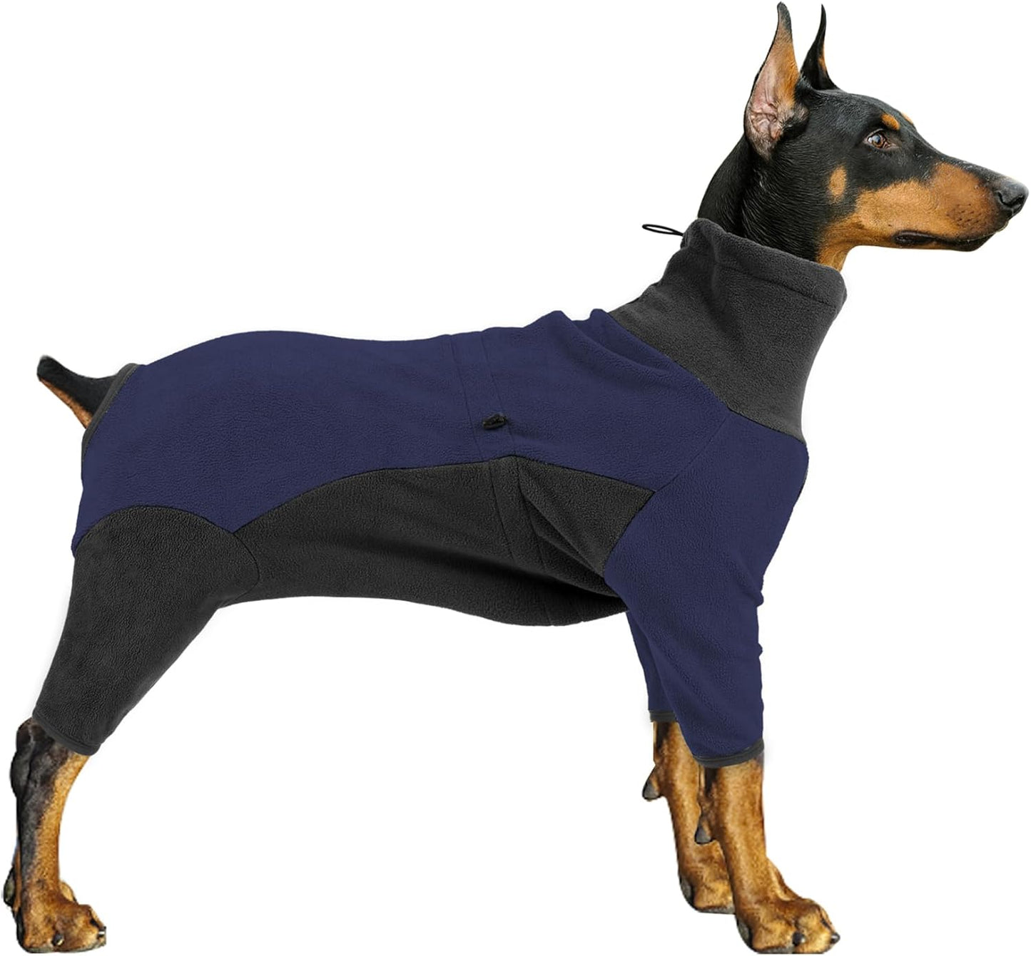 Warm Fleece Dog Winter Coat for Medium Large Dogs - XL Blue