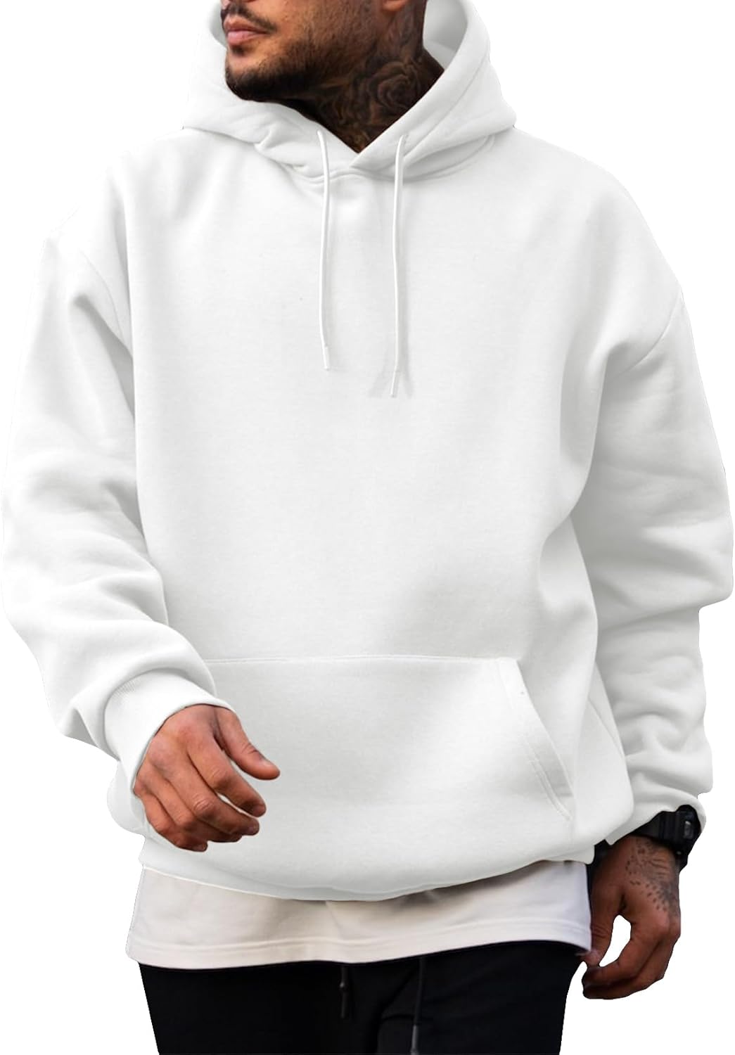 JMIERR Mens Casual Cotton Hooded Pullover Sweatshirts for All