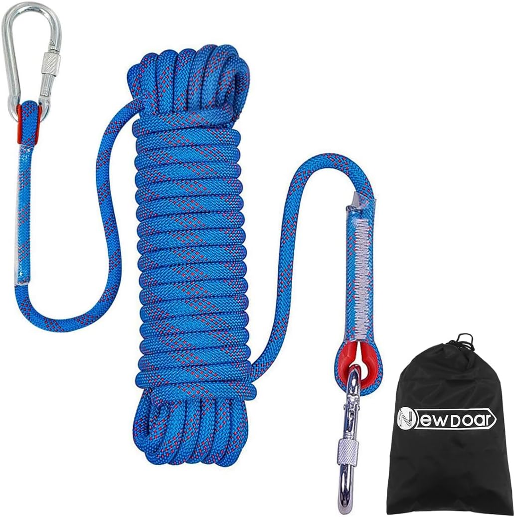 High Strength Climbing Rope with Steel Hooks for Outdoor Safety