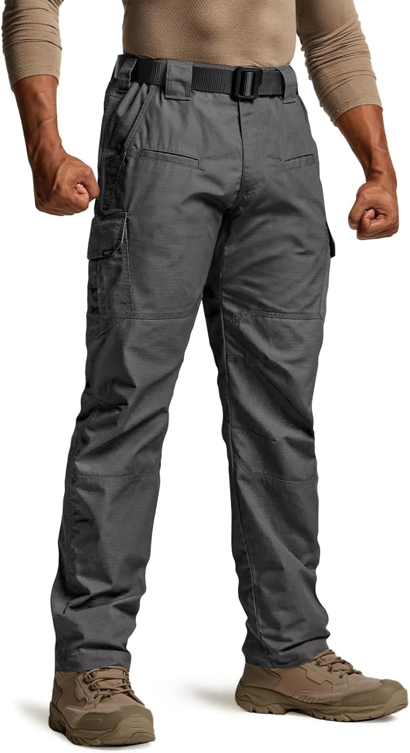CQR Men's Tactical Pants: Lightweight Water Resistant Cargo Pants