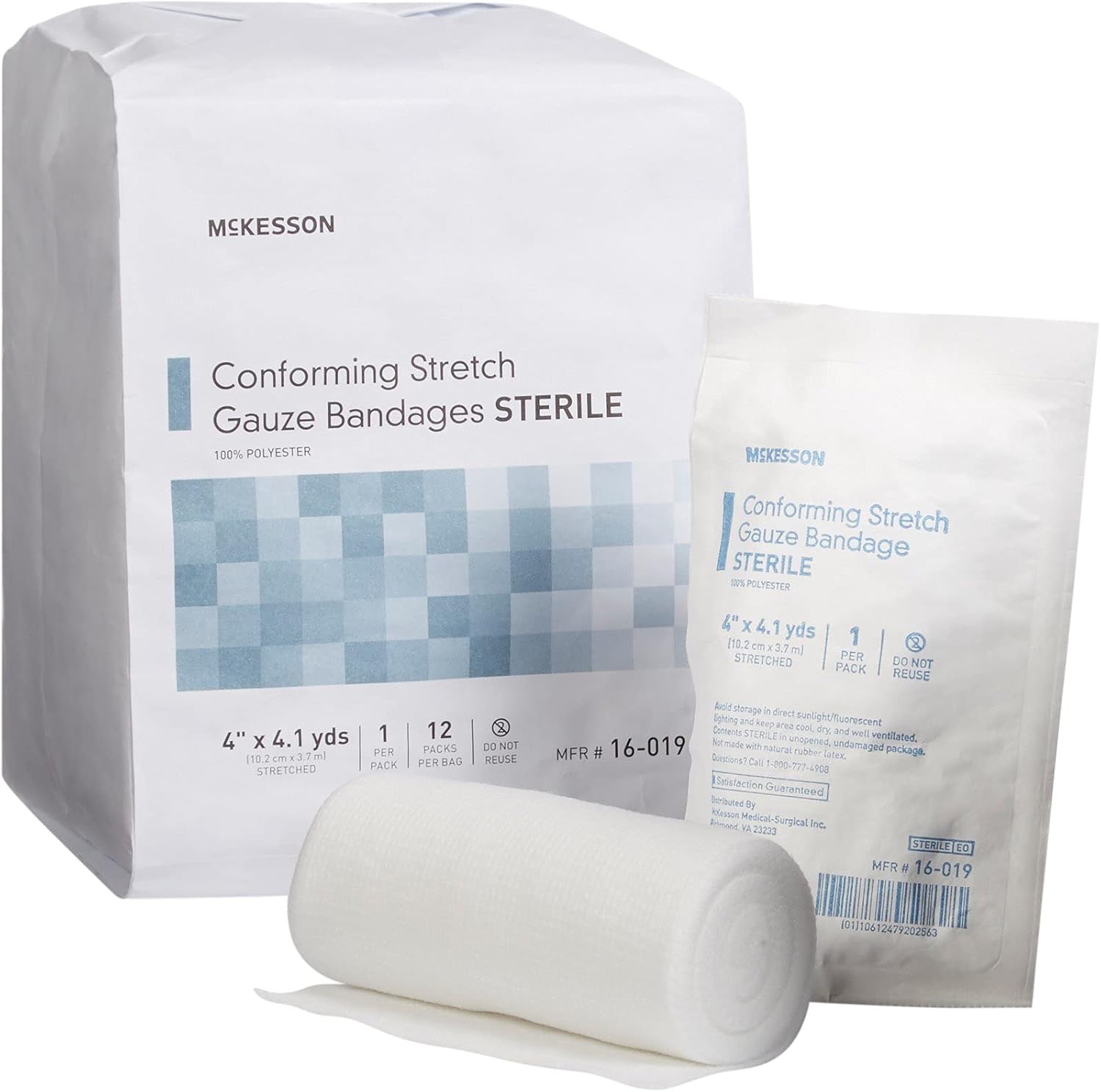 McKesson Conforming Stretch Gauze Bandages for Wound Care