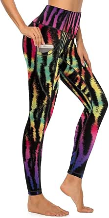 High Waisted Exercise Yoga Pants with Pockets for Women