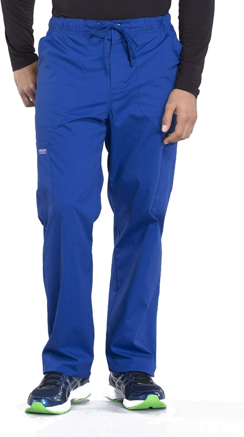 Cherokee Men's Scrub Pant with Tapered Leg and 5 Pockets