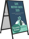 Heavy Duty A-Frame Sidewalk Sign 24 x 36 in - Stable Double-Sided