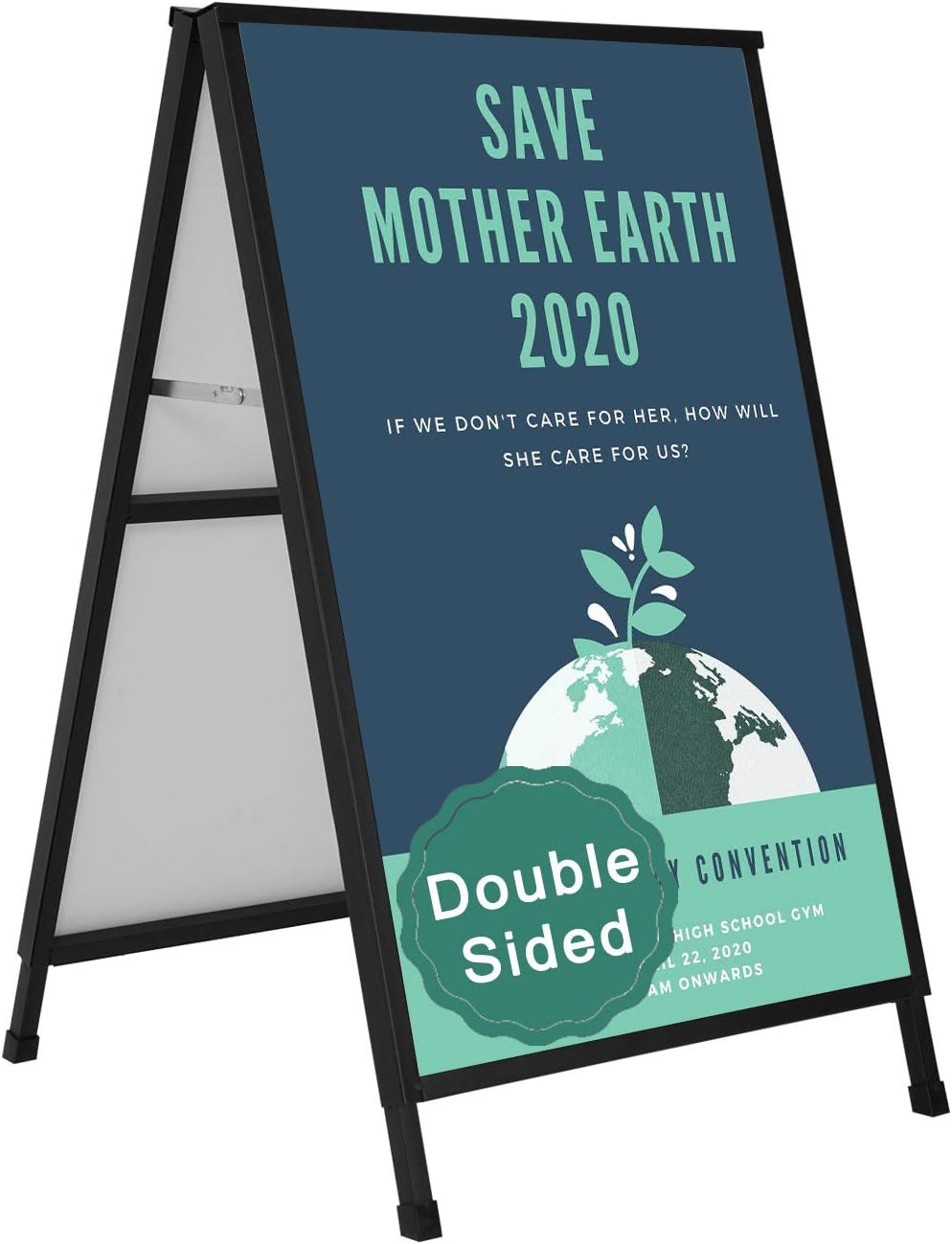 Heavy Duty A-Frame Sidewalk Sign for Effective Advertising
