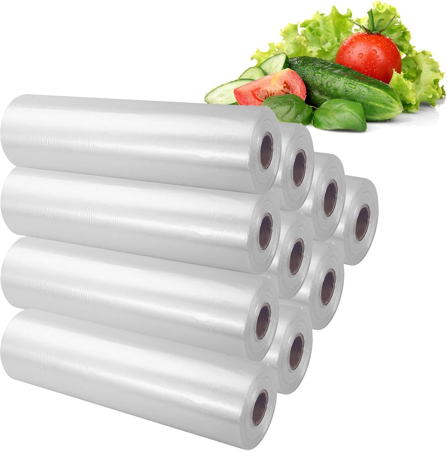 Clear Food Storage Bags for Fruits and Vegetables - 3500 Count