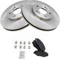TRQ Front Brake Pad & Rotor Kit Compatible with 2003-2008 Honda Pilot