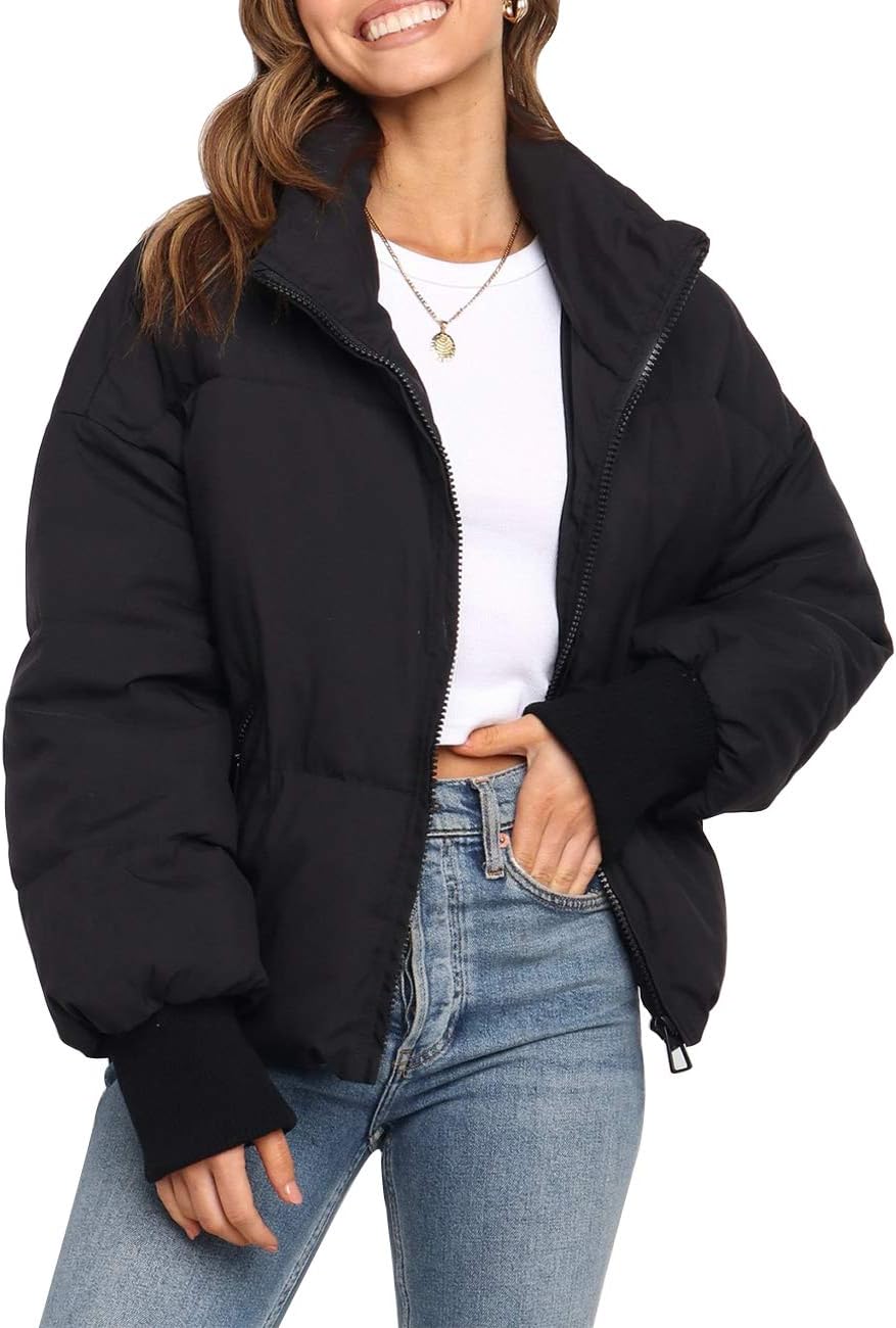 MEROKEETY Women's 2024 Winter Long Sleeve Zip Puffer Jacket Review