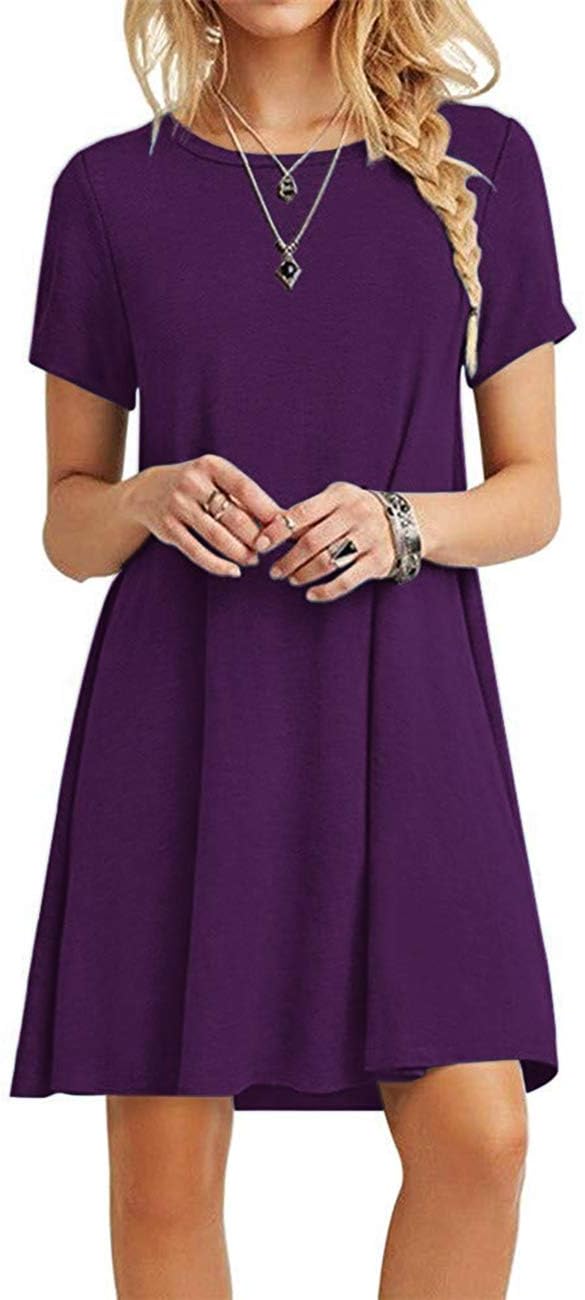 MOLERANI Women's Casual T-Shirt Loose Dress for Every Occasion