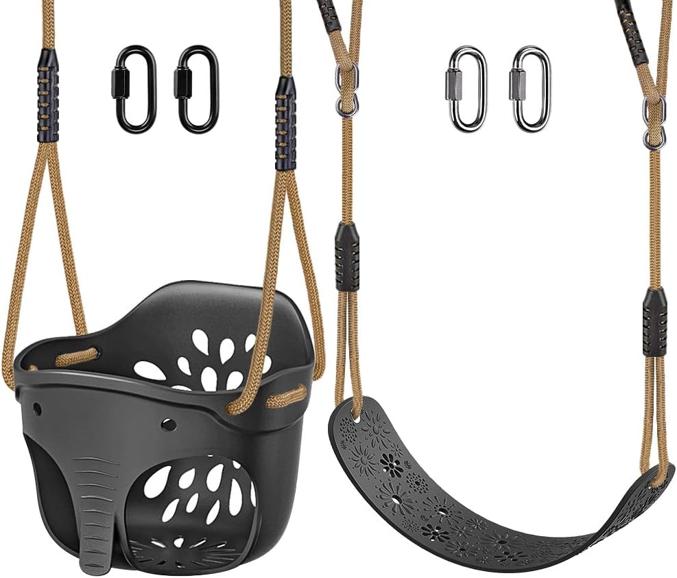 SELEWARE Toddler Swing Set Accessories Full Bucket Swing Seats
