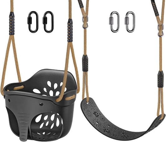 SELEWARE Toddler Swing Set Accessories Full Bucket Swing Seats
