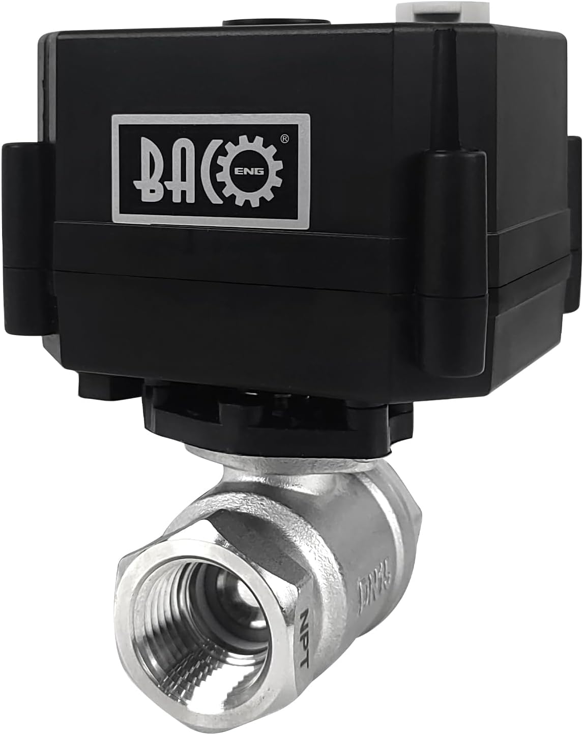 BACOENG Motorized Ball Valve - Reliable 1/2in Stainless Steel Control