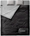Double Sleeping Bag Flannel for Adults Queen Size - Warm 2-Person