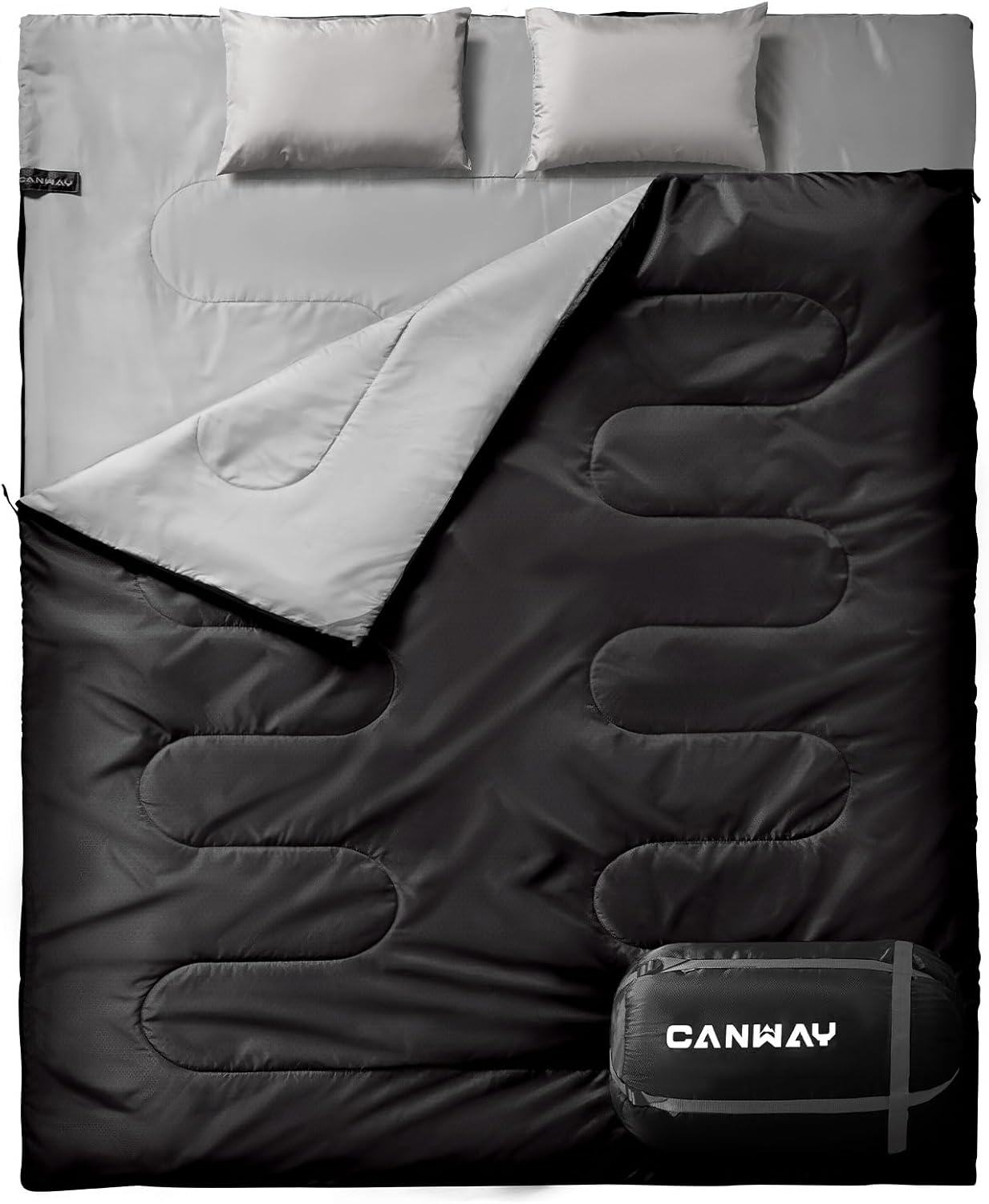 CANWAY Double Sleeping Bag for Adults Cold Weather Comfort