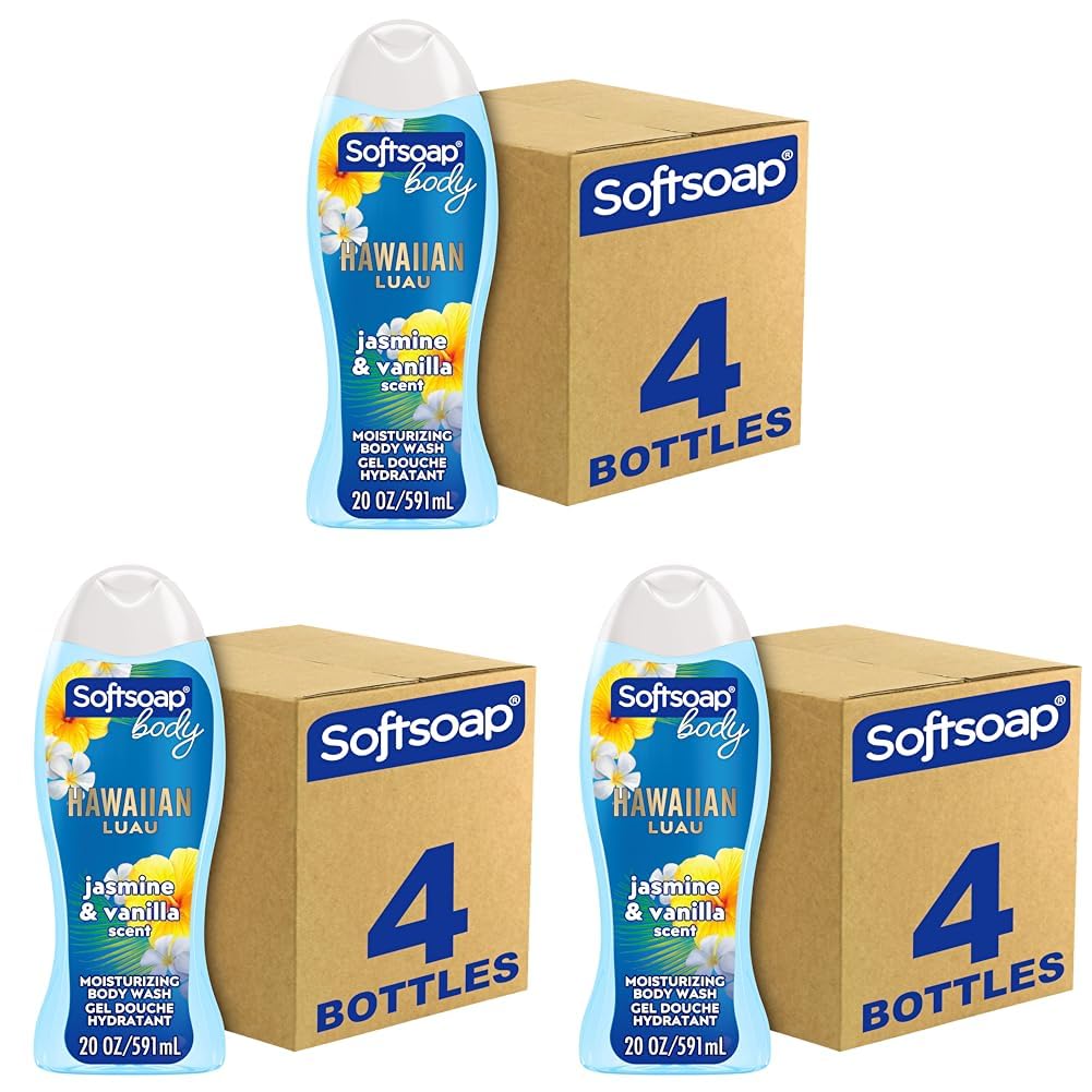 Softsoap Moisturizing Body Wash Hawaiian Luau 12 Pack 20 oz