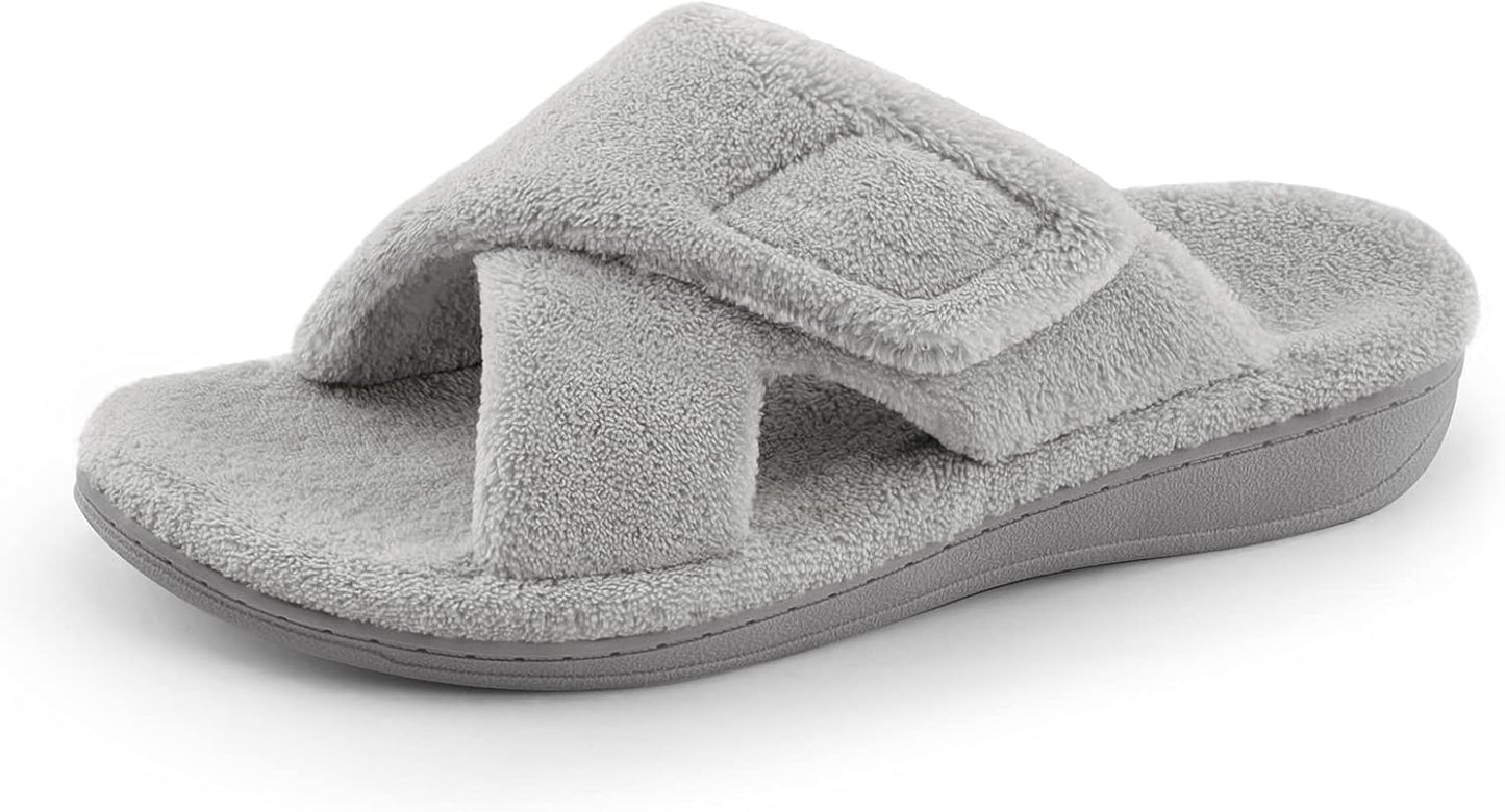 Women's Fuzzy Orthotic Arch Support Slippers for Comfort