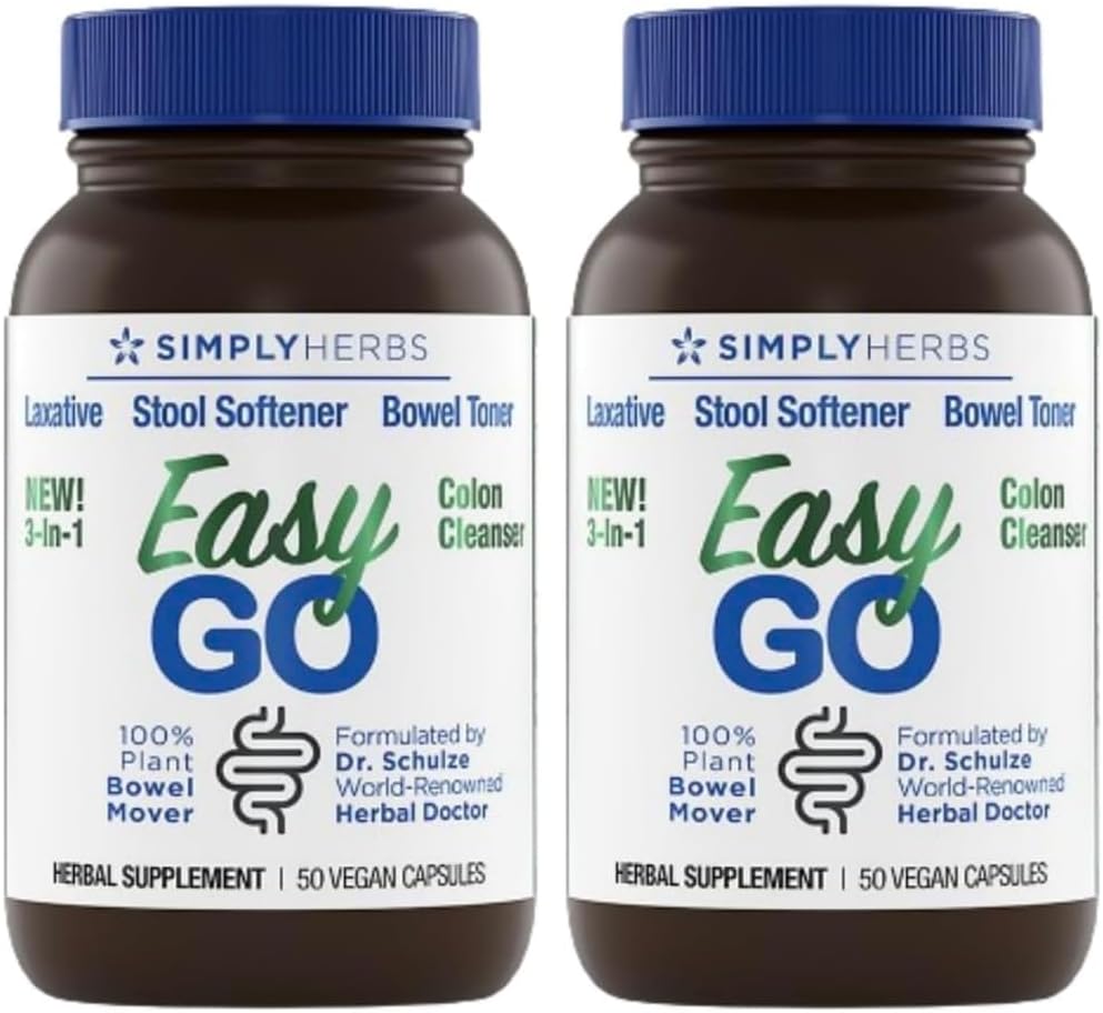 Dr. Schulze's Easy GO Bowel Mover 2-Pack for Healthy Digestion
