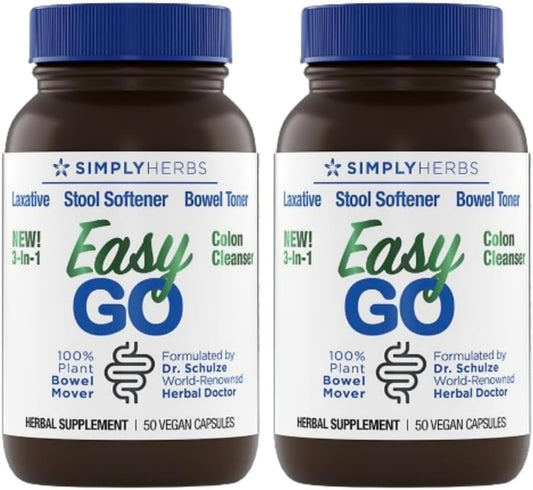 Dr. Schulze's Easy GO Bowel Mover 2-Pack for Healthy Digestion