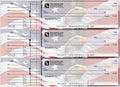 Customizable 3 to a Page Business Checks with Tear Off Stubs
