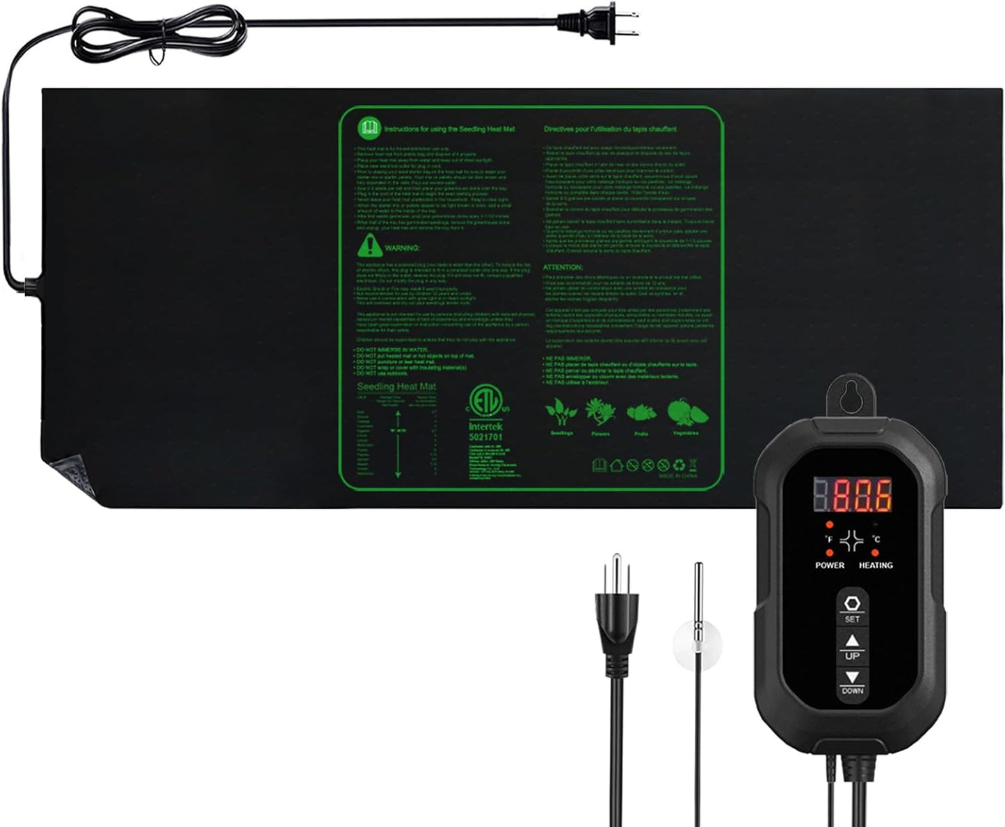 48x20 Seedling Heat Mat with Digital Thermostat for Germination