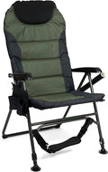Earth Executive Folding Fishing Chair - Reclining Portable Seat