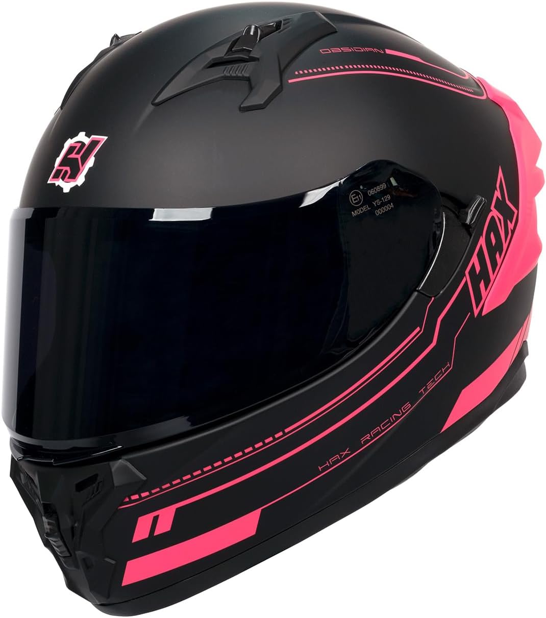 HAX Obsidian Pro Full Face Dual Visor Motorcycle Helmet Review