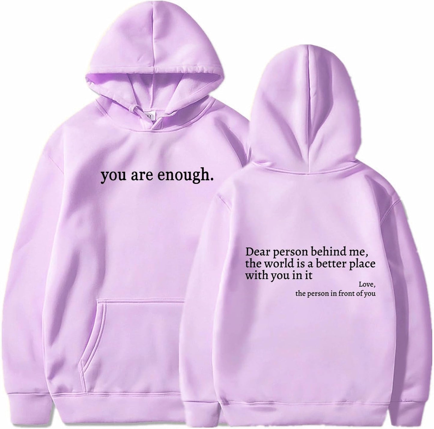 You Are Enough Soft Graphic Hoodie