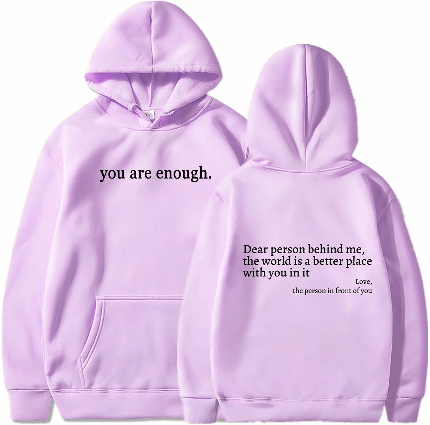 You Are Enough Soft Graphic Hoodie