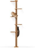 FUKUMARU Tall Cat Tree 5 Tier Floor to Ceiling - Wild Simulation Tower