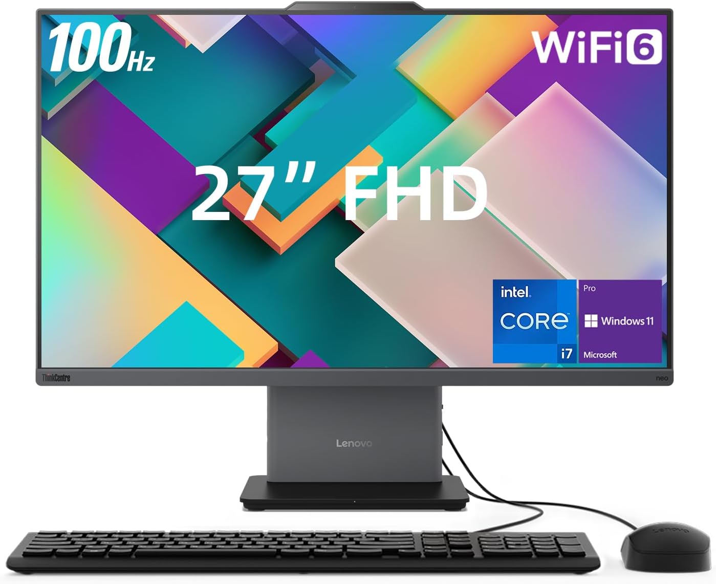 Lenovo ThinkCentre Neo 50a All-in-One Desktop with 27 FHD Display