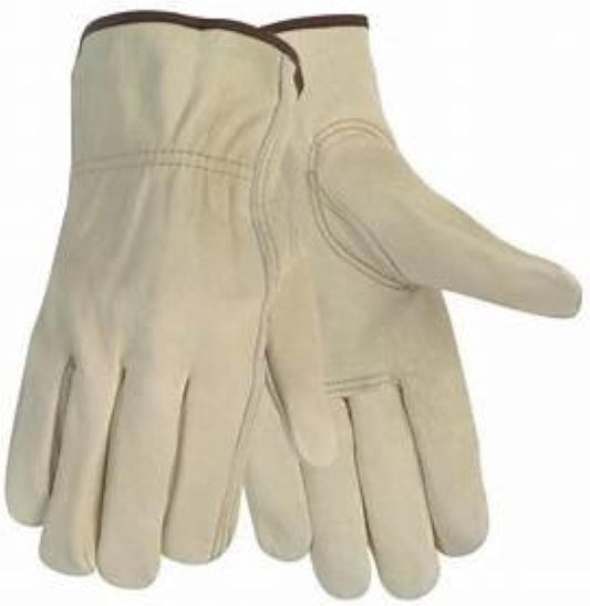 12 Pair Leather Work Gloves: Total Protection!