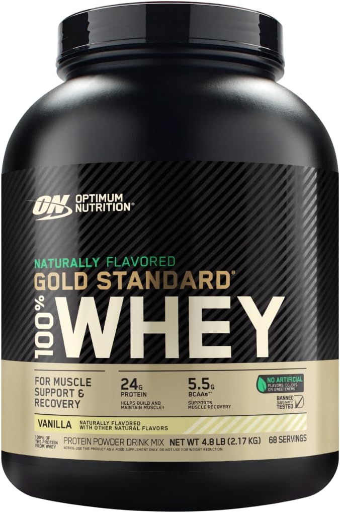Optimum Nutrition Gold Standard Whey Protein Powder for Muscle
