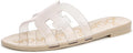 Sam Edelman womens Bay Jelly Slide Sandals - Shiny Summer Comfort