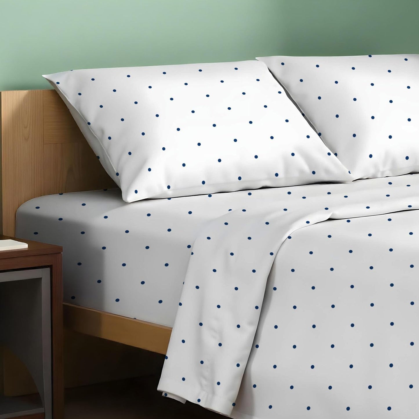 Organic Cotton Percale Sheets King Size Set for Cool Comfort