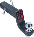 Trailer Hitch Ball Mount Kit 2 in Receiver with 4 in Drop - Durable