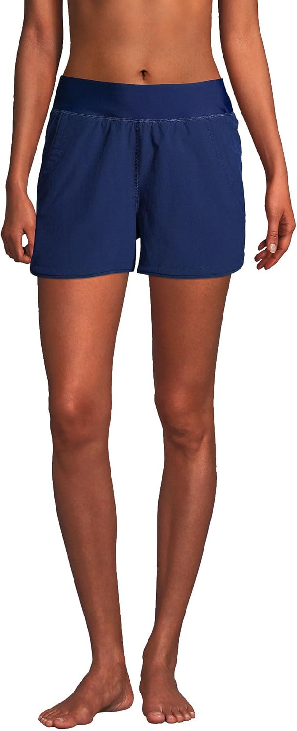 Lands' End Women's 3in Quick Dry Elastic Waist Board Shorts
