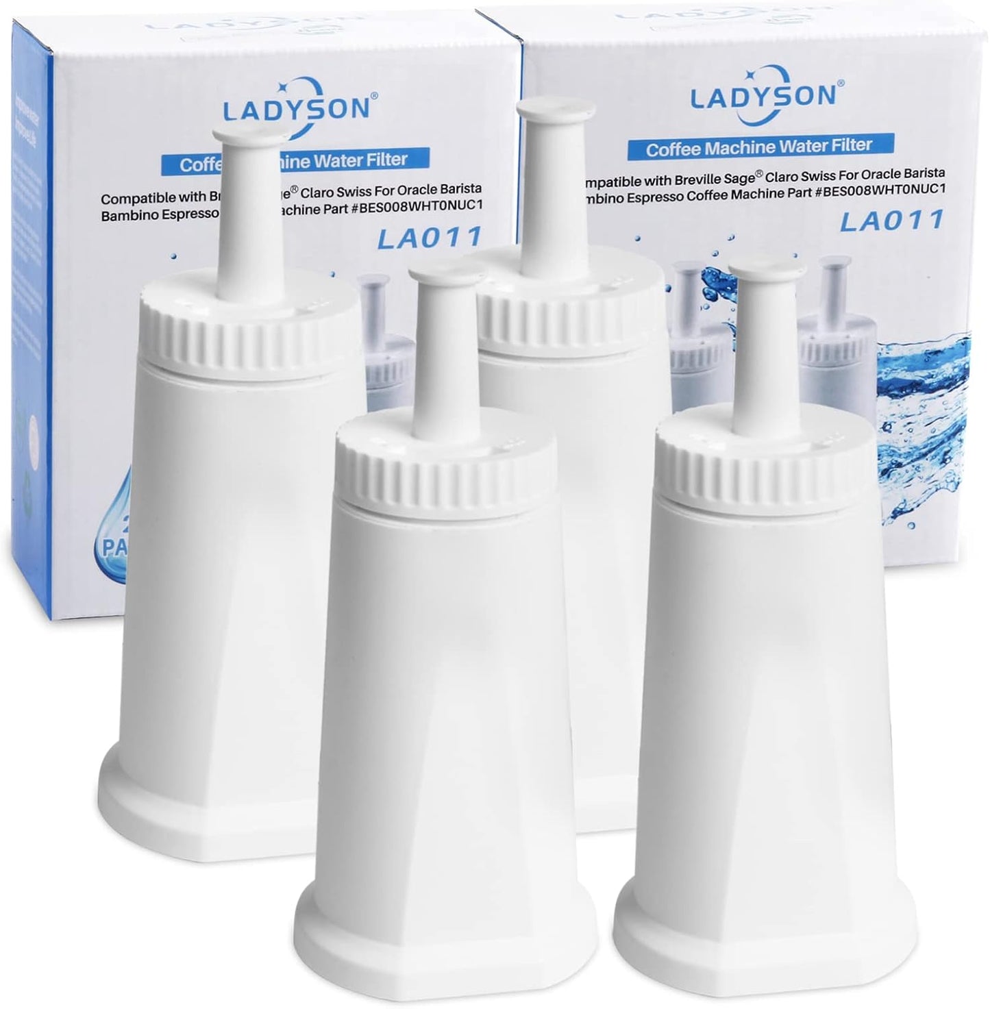 Breville Claro Swiss Water Filter 4 Pack - Better Taste!