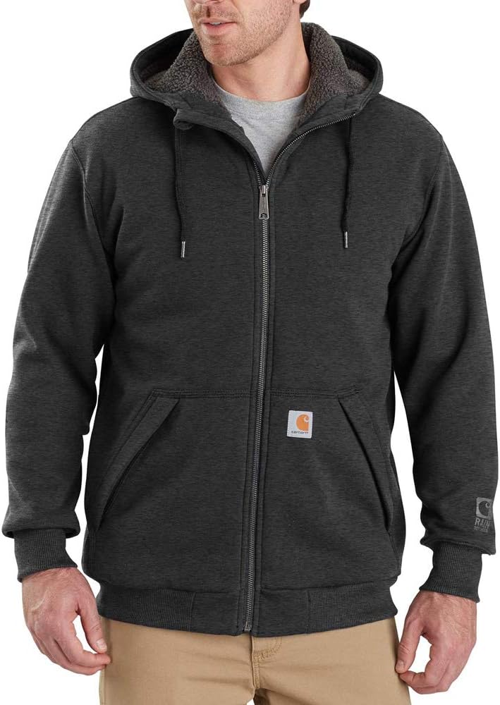 Carhartt Men's Rain Defender Sherpa-Lined Full-Zip Sweatshirt