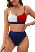 Pink Queen Plus Size High Waisted Bikini Set for Women