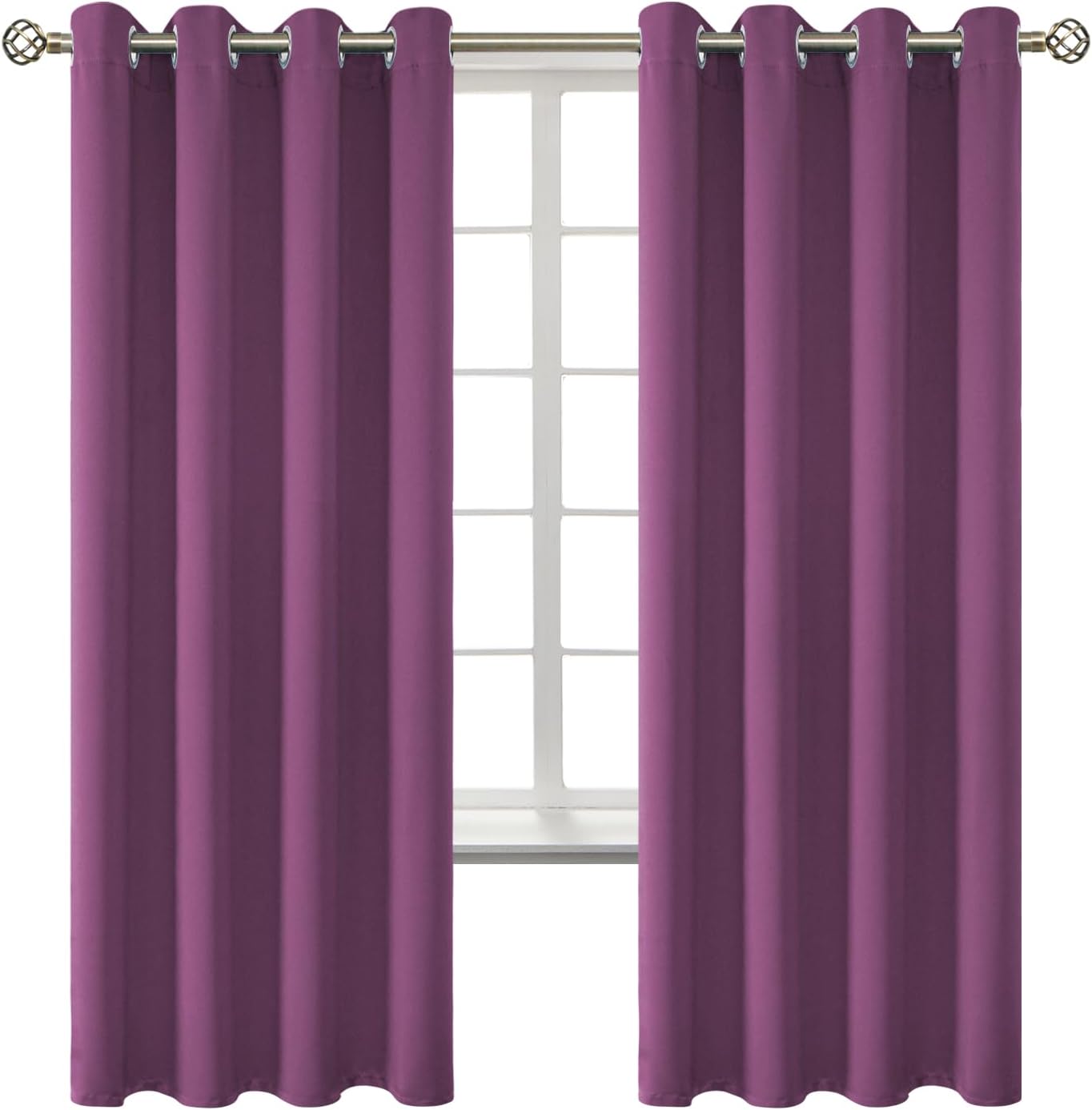 BGment Room Darkening Curtains for Bedroom - 72 Inch Panels