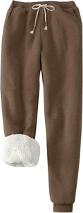Flygo Women's Winter Warm Fleece Joggers Pants Sherpa Lined - Cozy you