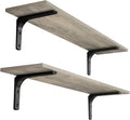 DINZI LVJ Long Wall Shelves 31.5 in Set of 2 - Sturdy Floating Storage
