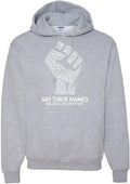 BLM Say Their Names Unisex Graphic Hoodie - Black Pride Comfort