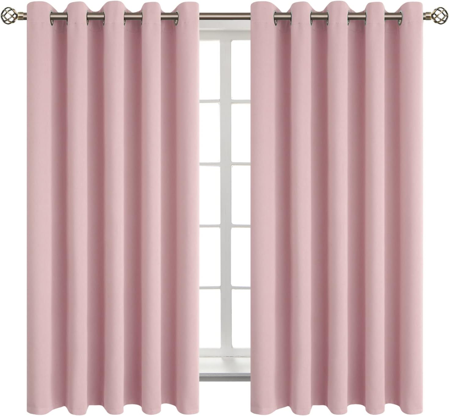 BGment Room Darkening Curtains - 63 Inch Grommet Drapes