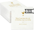 50 Funny Drinking Quote Napkins - Ideal for Parties!