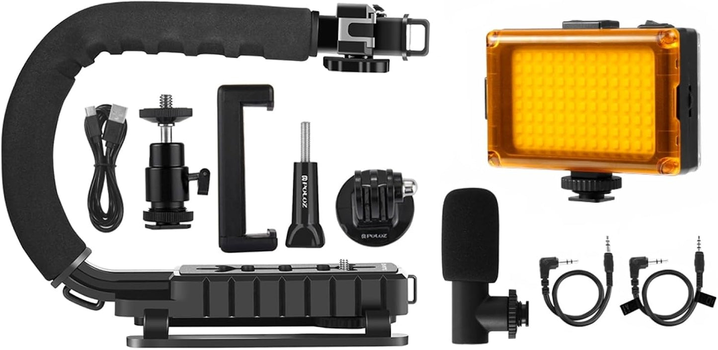 PULUZ U/C Shape Portable Handheld Stabilizer Kit for Cameras
