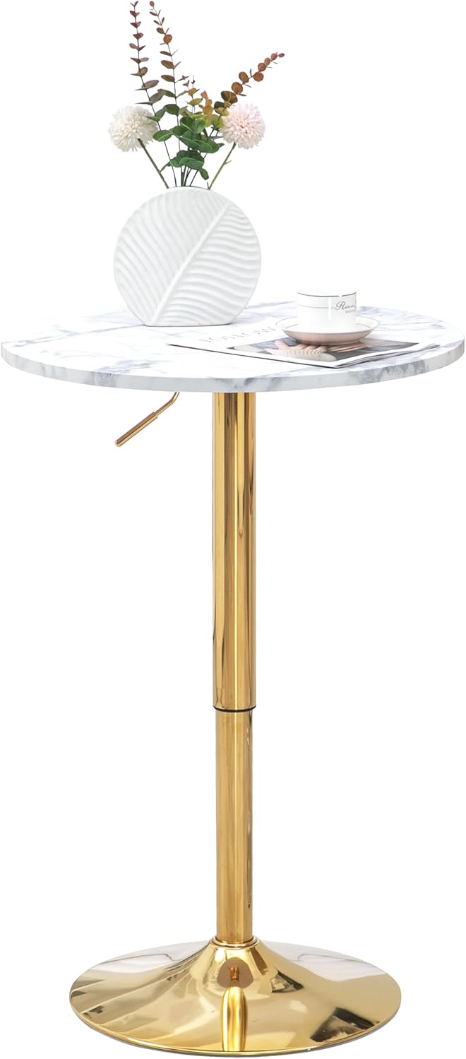 Adjustable Gold Bar Table for Versatile Living Spaces