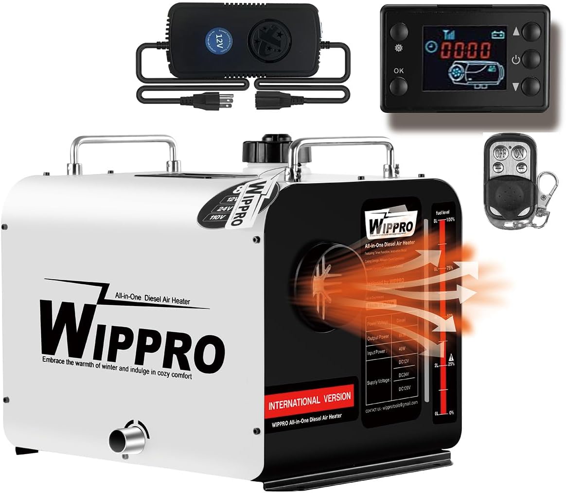 WOPLUSRO 8KW Diesel Heater - All-in-One Portable Heating Solution